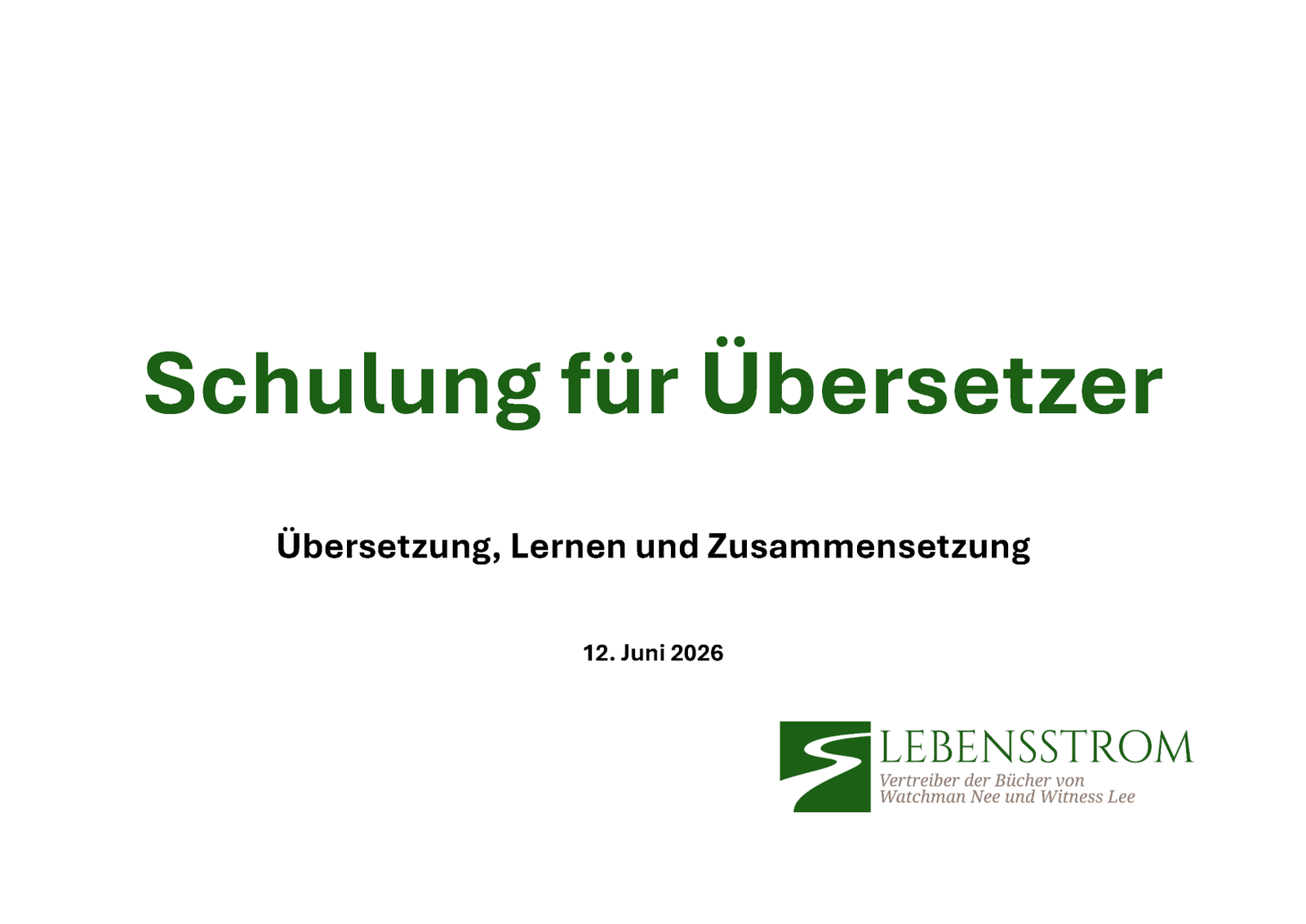 Übersetzung, Lernen und Zusammensetzung